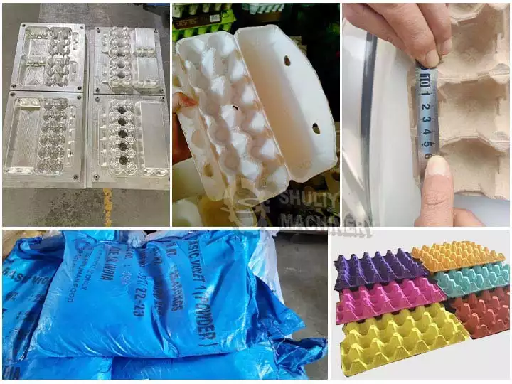 Egg tray mould and color