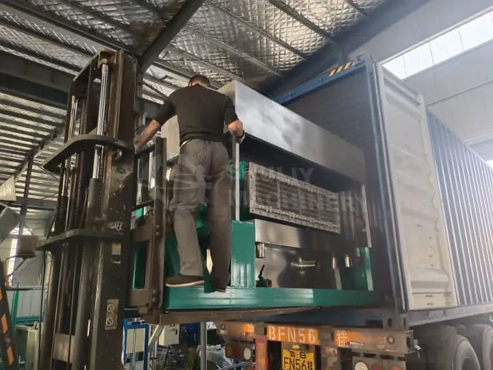 Successful delivery of egg tray machine and metal dryer to Senegal